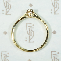 Petite 1930s Platinum & 18ct Gold Diamond Engagement Ring