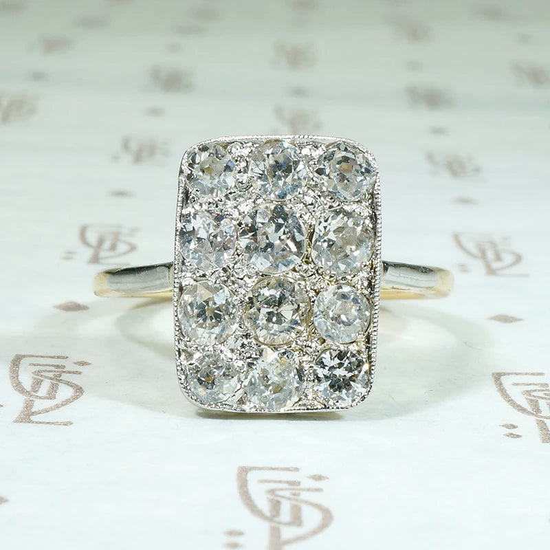 Dazzling Diamond Cobblestone Statement Ring