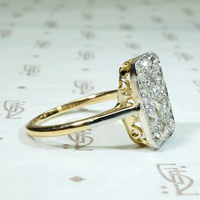 Dazzling Diamond Cobblestone Statement Ring