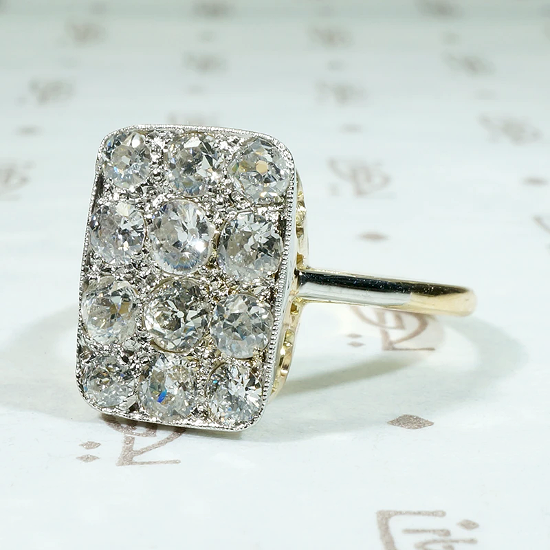 Dazzling Diamond Cobblestone Statement Ring