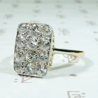Dazzling Diamond Cobblestone Statement Ring