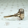 Engraved 9ct Gold Heart Locket Ring