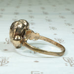 Engraved 9ct Gold Heart Locket Ring