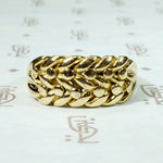 Plaited 18ct Gold Keeper Ring with Ball Details