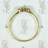 Petite Navette Diamond Cluster Engagement Ring
