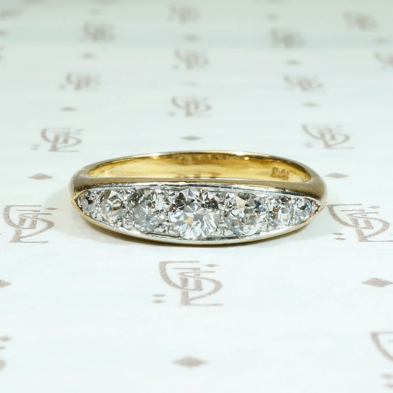 Splendid Edwardian Diamond Band in 18ct & Platinum