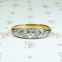 Splendid Edwardian Diamond Band in 18ct & Platinum