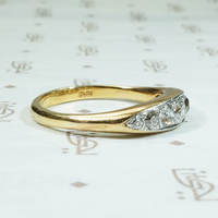 Splendid Edwardian Diamond Band in 18ct & Platinum