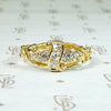 Sparkling Scrolls & Spirals 18ct Gold & Diamond Band