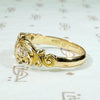Sparkling Scrolls & Spirals 18ct Gold & Diamond Band