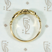Sparkling Scrolls & Spirals 18ct Gold & Diamond Band