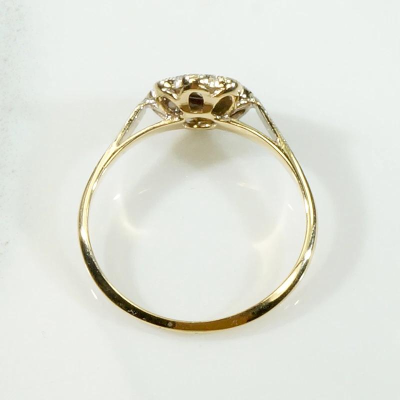 Little Flower Diamond Cluster 18ct & Platinum Ring
