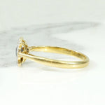 Petite Sapphire & Diamond Picture Frame Ring