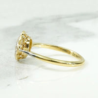 Cheerful Diamond Flower Cluster Ring