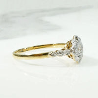 Edwardian Diamond Quatrefoil Platinum & 18ct Ring