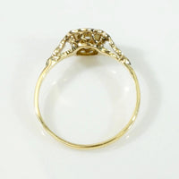 Edwardian Diamond Quatrefoil Platinum & 18ct Ring