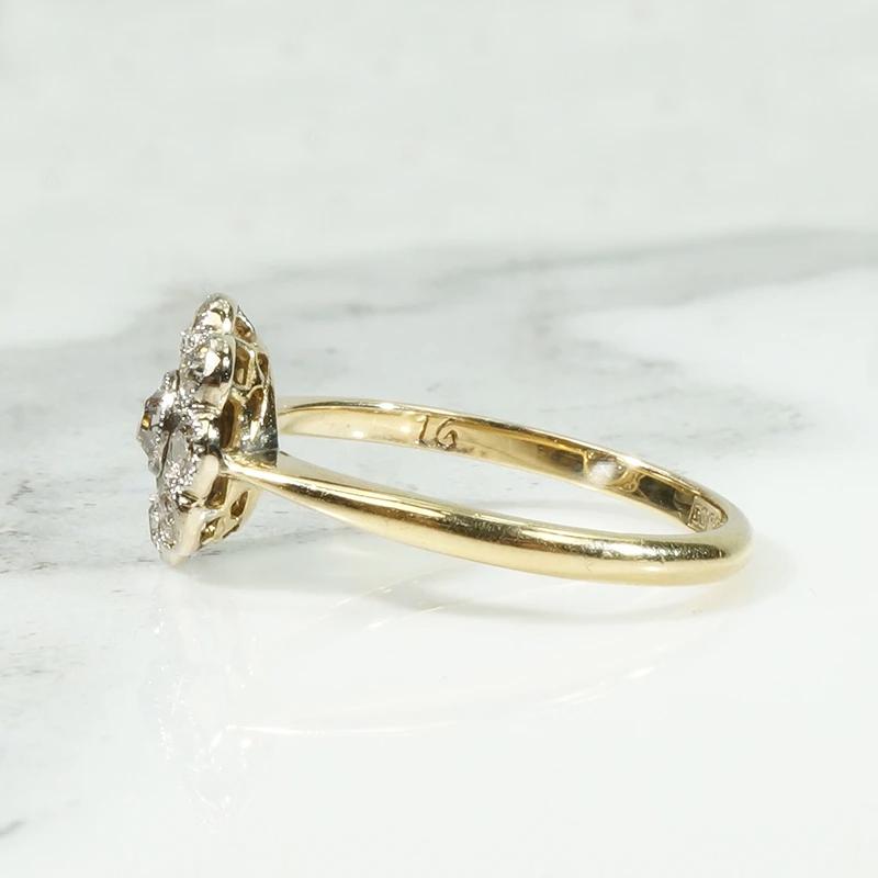 Heavenly Old Mine Diamond Halo Ring in 18ct & Platinum
