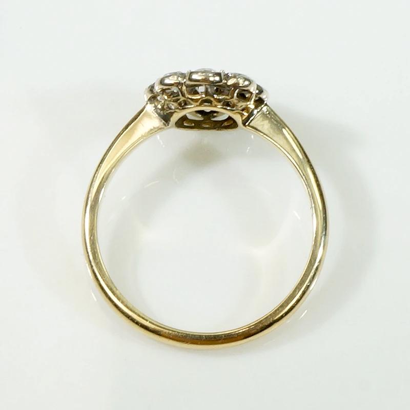 Heavenly Old Mine Diamond Halo Ring in 18ct & Platinum