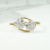 Pretty Posy Toi et Moi Diamond Cluster Ring