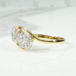 Pretty Posy Toi et Moi Diamond Cluster Ring