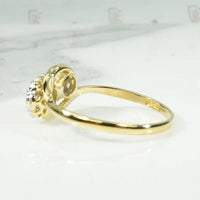 Pretty Posy Toi et Moi Diamond Cluster Ring