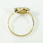 Pretty Posy Toi et Moi Diamond Cluster Ring