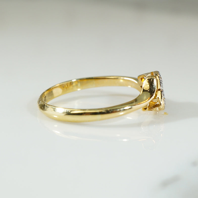 Diamond Set Diamonds in Platinum & 18ct Gold