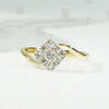 Diamond Checkerboard Cluster with Curvy Band