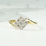 Diamond Checkerboard Cluster with Curvy Band