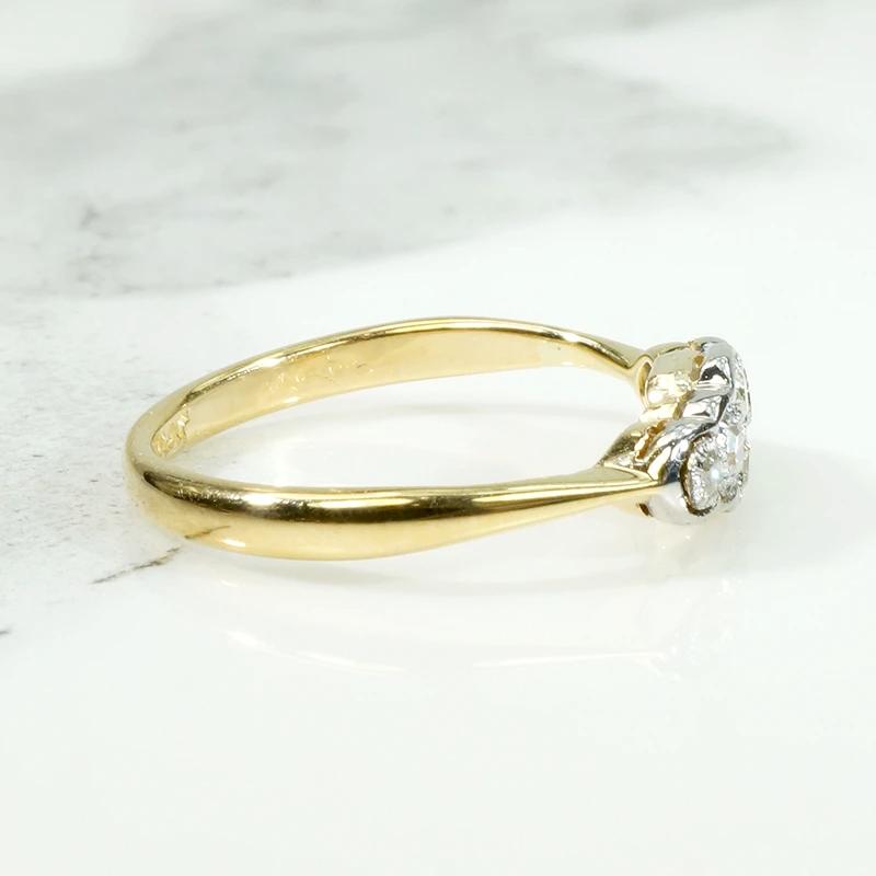 Delicate Edwardian Old Euro Diamond Band