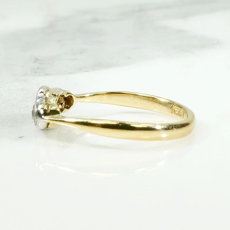 Delicate Edwardian Old Euro Diamond Band
