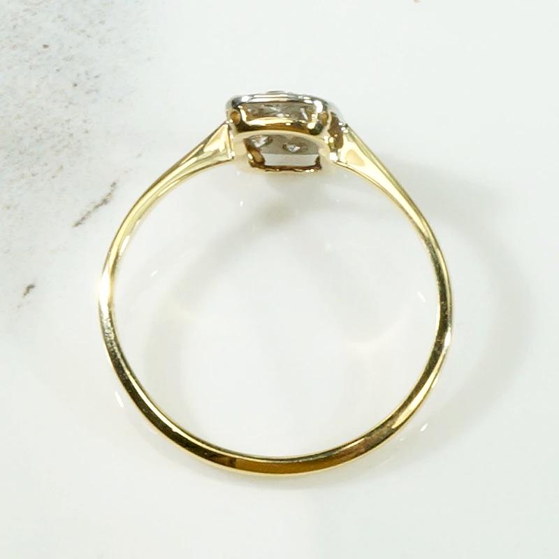 Petite Diamond Cluster Edwardian Panel Ring