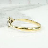 London Scalloped Platinum & 18ct Diamond Ring