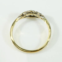 London Scalloped Platinum & 18ct Diamond Ring