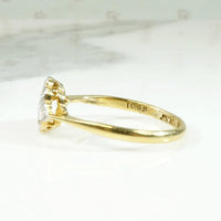 Navette Diamond Cluster 18ct & Platinum Ring