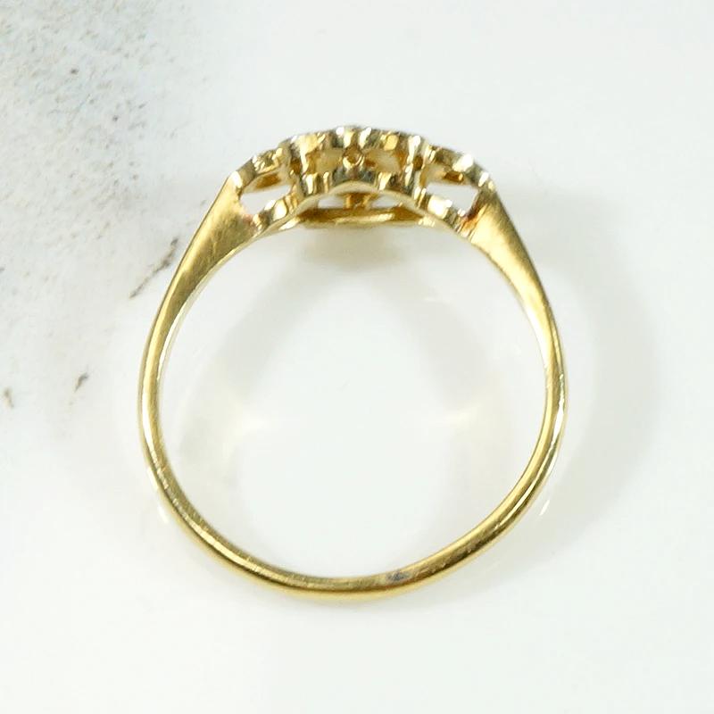 Navette Diamond Cluster 18ct & Platinum Ring