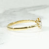 Platinum & 18ct Gold Navette Diamond Cluster Ring