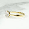Platinum & 18ct Gold Navette Diamond Cluster Ring