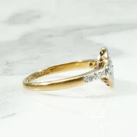 Elegant Platinum & 18ct Diamond Cluster Ring