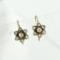 Enchanting Starry Blossom Diamond Earbobs