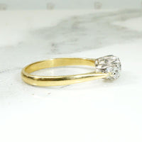 Lovely English Mid Century Diamond Trilogy Ring