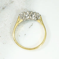 Lovely English Mid Century Diamond Trilogy Ring