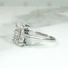 Petite Diamond Spangled Art Deco Square Ring