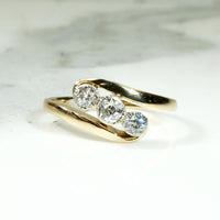 Elegant Crossover Trilogy Diamond Ring