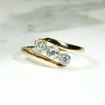 Elegant Crossover Trilogy Diamond Ring