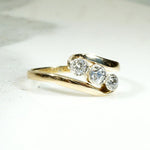 Elegant Crossover Trilogy Diamond Ring