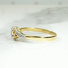 Exquisite Little Diamond Crossover Ring in Platinum & 18ct