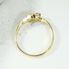 Exquisite Little Diamond Crossover Ring in Platinum & 18ct