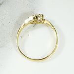 Exquisite Little Diamond Crossover Ring in Platinum & 18ct