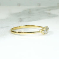 Dainty Edwardian Old Mine Cut Diamond Band